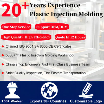 OEM Custom PP PC PVC PE ABS Acrylic Plastic Injection Molding Parts 0.01mm